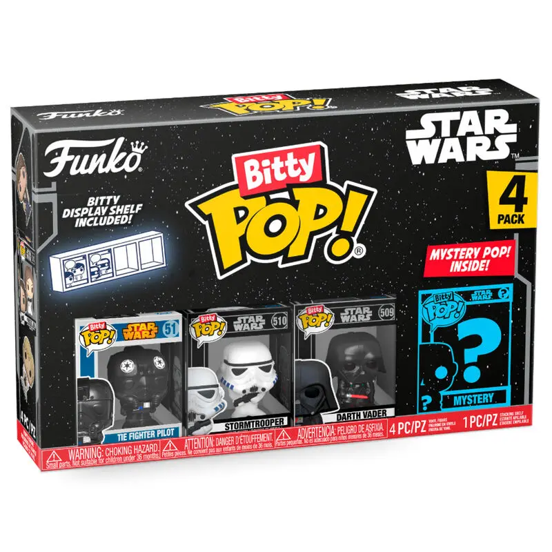 Star Wars Bitty POP! Vinilna figura 4-Pack Darth Vader 2,5 cm fotografija proizvoda