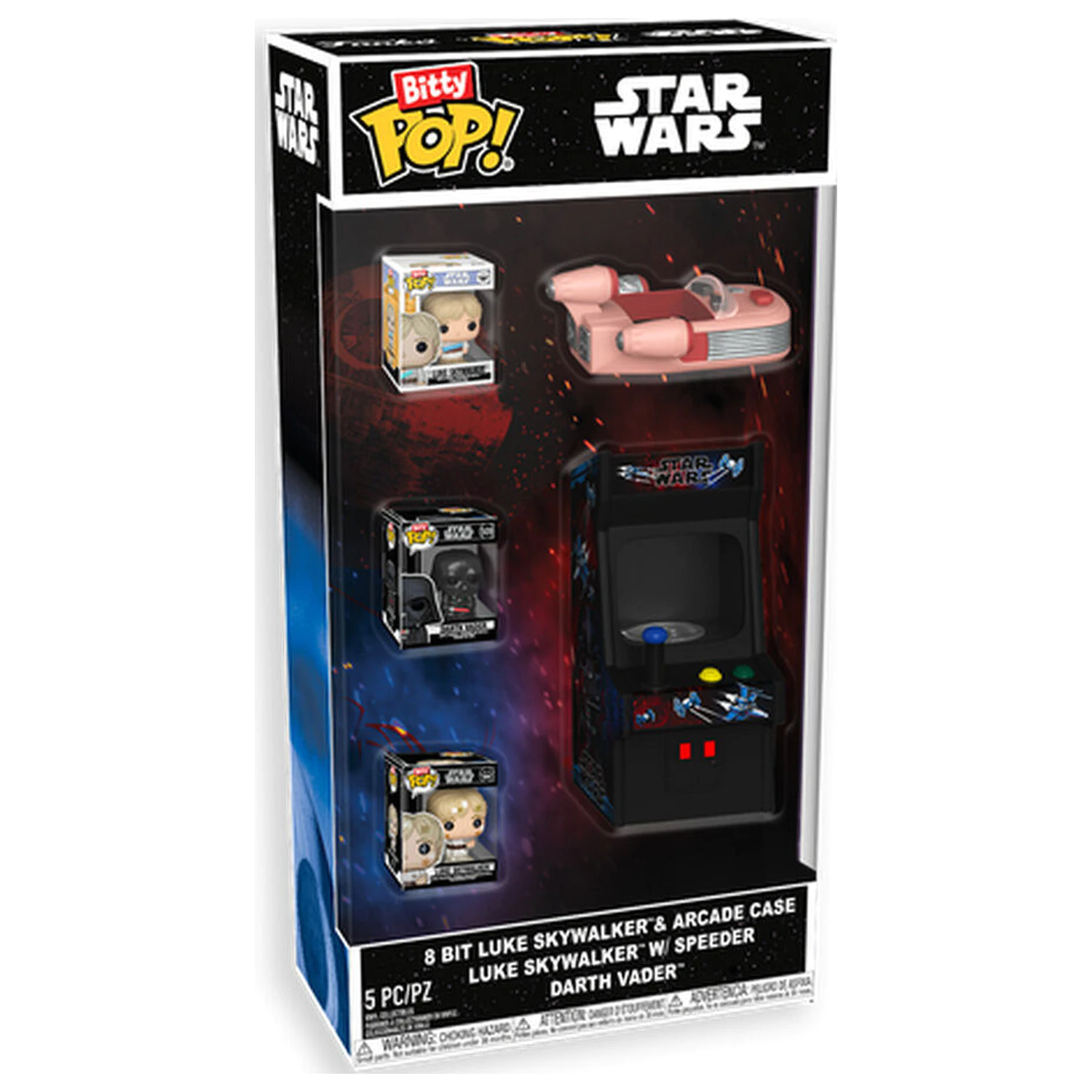 Bitty Funko POP figura Star Wars 8 Bit Luke Skywalker i Arcade Case fotografija proizvoda