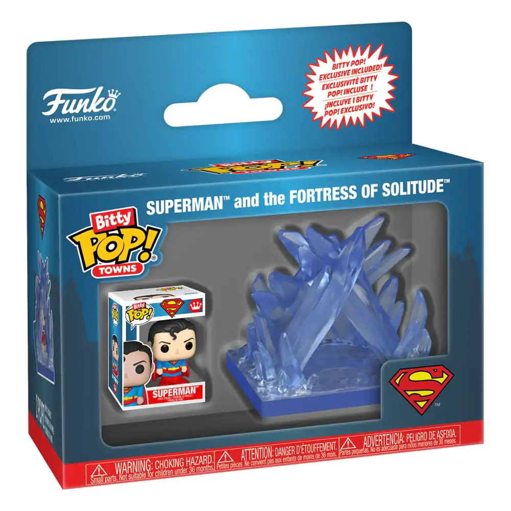 Bitty Funko POP figurice Town DC Comics Superman Fortress of Solitude fotografija proizvoda