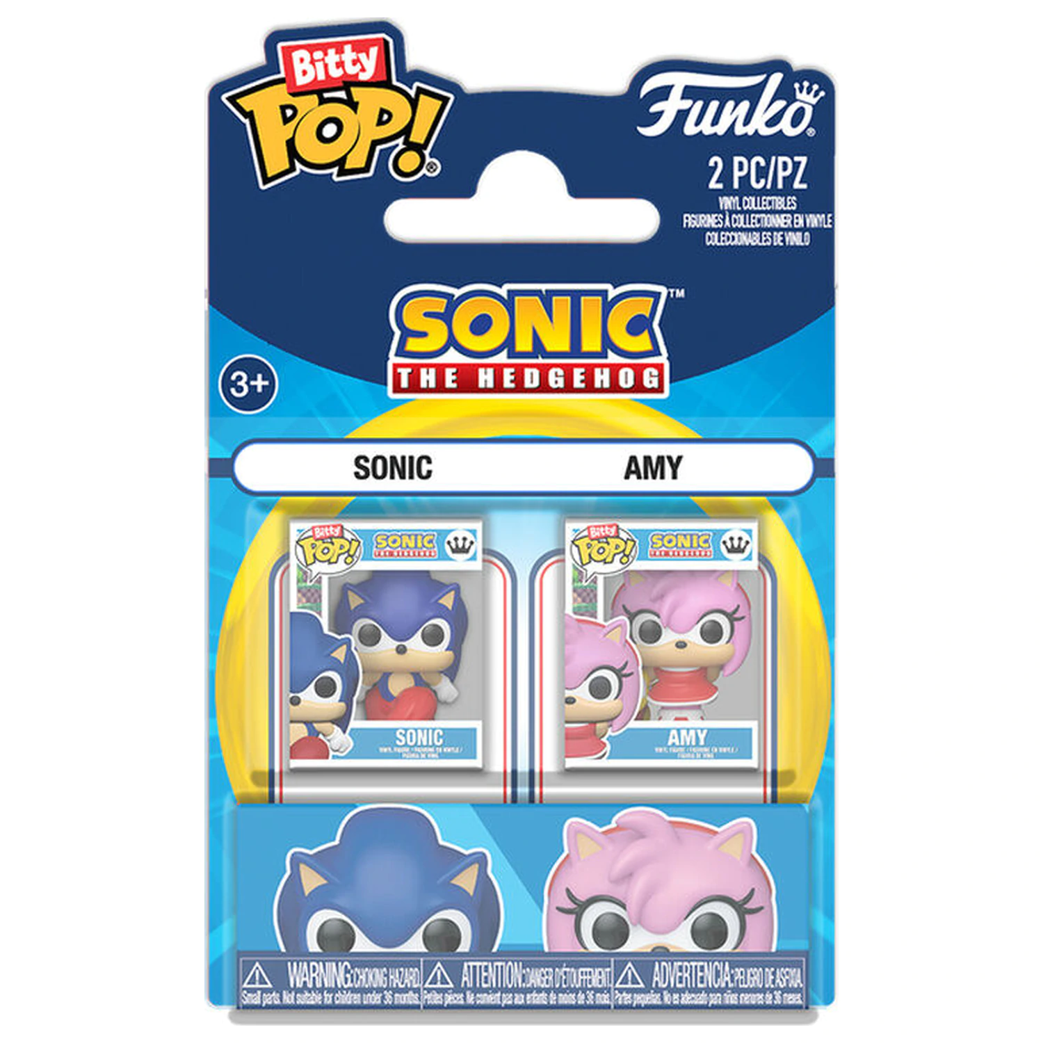 Bitty Funko POP pakiranje s 2 figure Sonic The Hedgehog Sonic & Amy Rose fotografija proizvoda