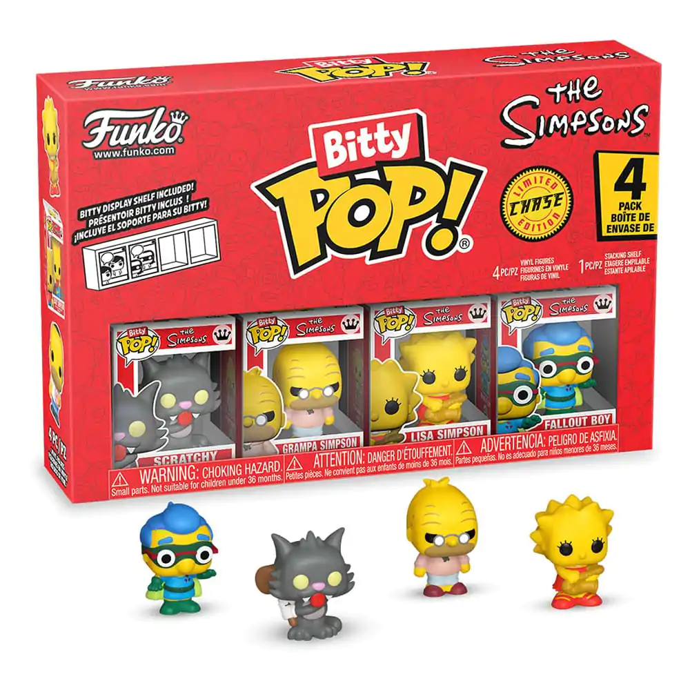 Bitty Funko POP The Simpsons Vinilna Figura 4-Pack Scratchy fotografija proizvoda