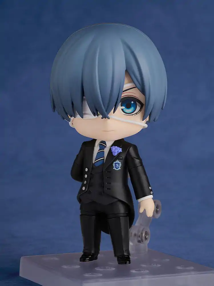 Black Butler: Boarding School Arc Nendoroid akcijska figura Ciel Phantomhive: Sapphire Owl verzija 10 cm fotografija proizvoda