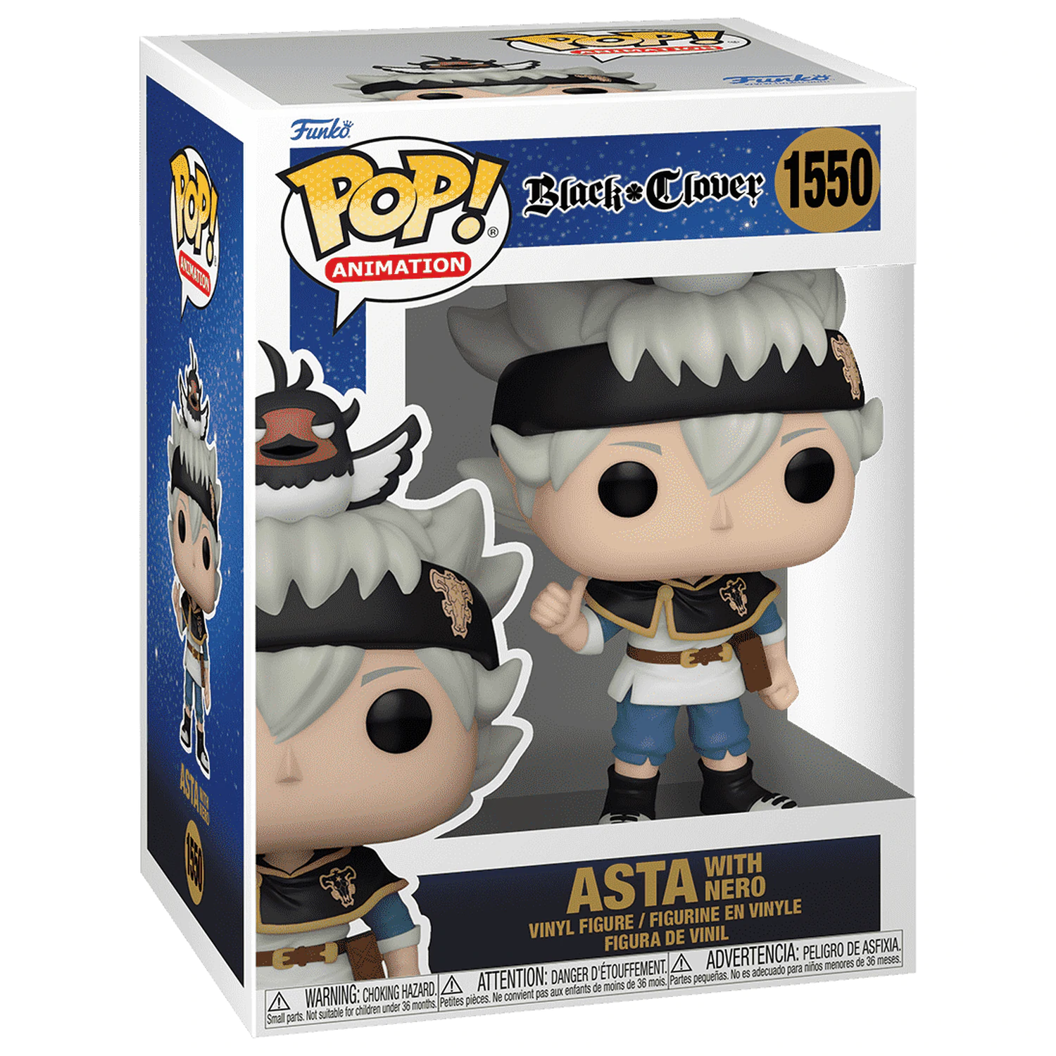 Black Clover POP! Animation Vinilna figura Asta s Nero 9 cm fotografija proizvoda