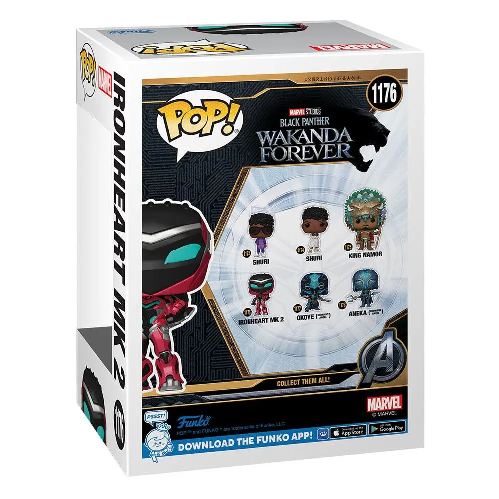 Black Panther: Wakanda Forever POP! Marvel Vinyl Figura Ironheart MK 2 9 cm fotografija proizvoda