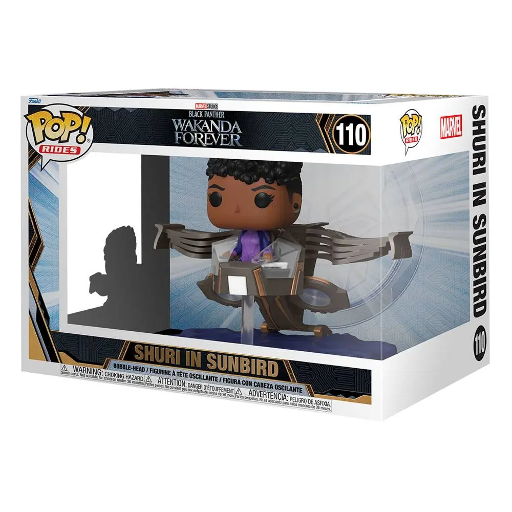 Black Panther: Wakanda Forever POP! Rides Super Deluxe Vinilna Figura Shuri u Sunbird 15 cm fotografija proizvoda