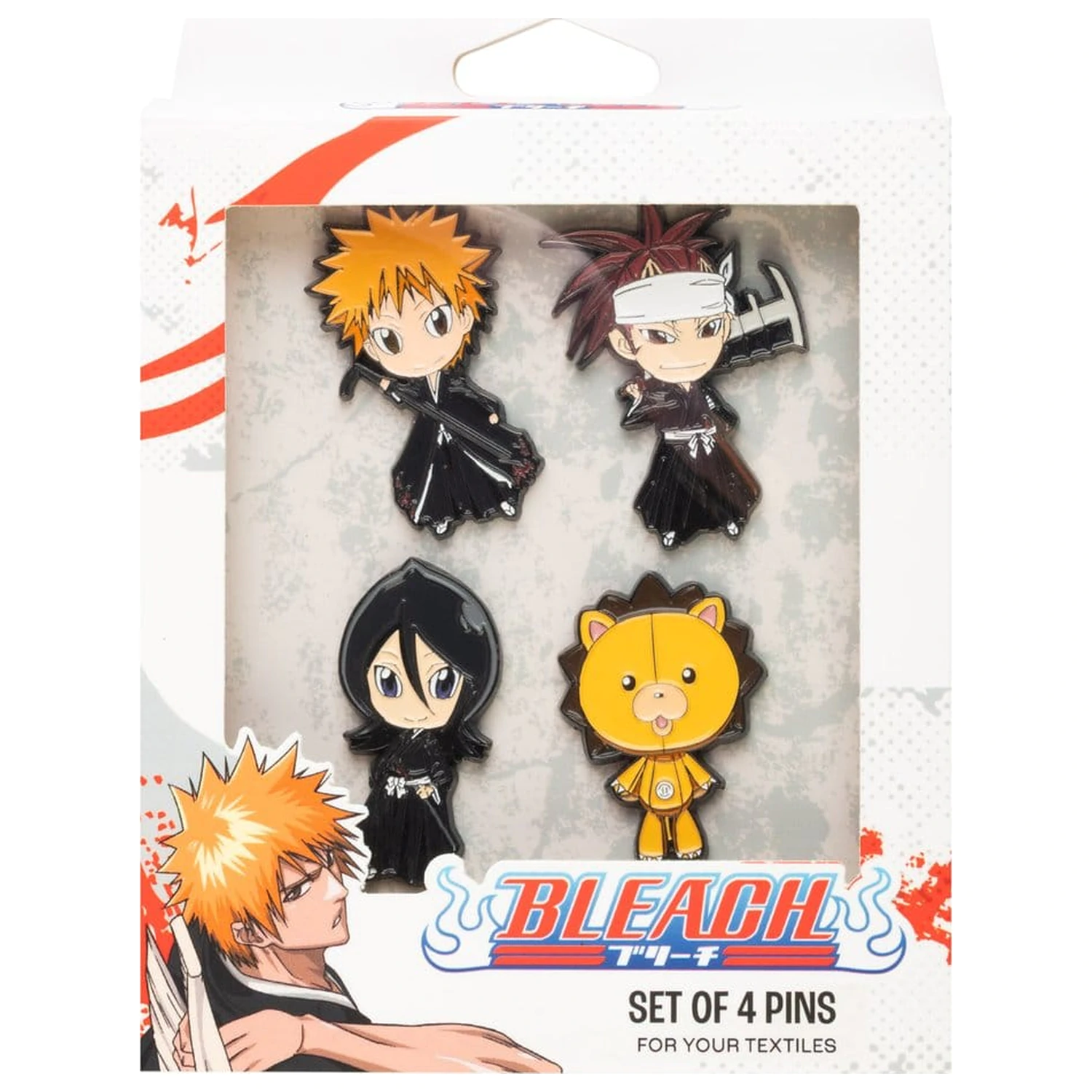 Bleach Set od 4 pribadače / bedža fotografija proizvoda