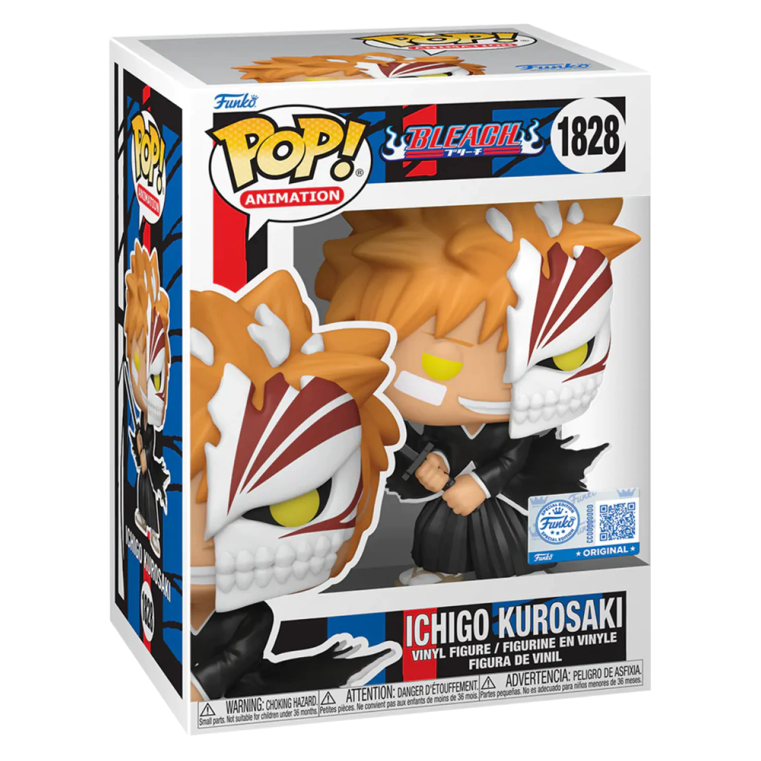 Bleach Funko POP! Animation Vinilna figura Ichigo with Half Mask Exclusive 9 cm fotografija proizvoda