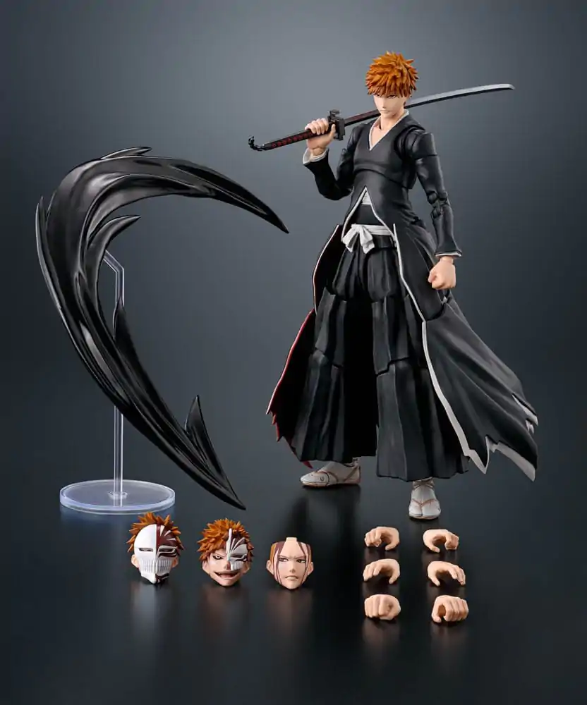 Bleach S.H. Figuarts akcijska figura Ichigo Kurosaki Getsugatensho 15 cm fotografija proizvoda