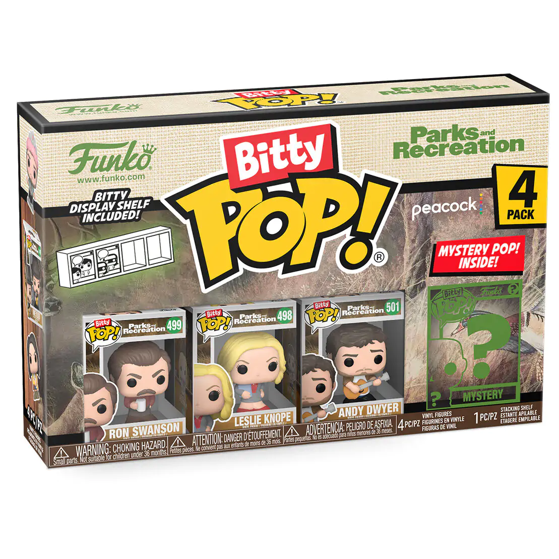 Blister pakiranje 4 figure Bitty Funko POP Park and Recreation Ron fotografija proizvoda