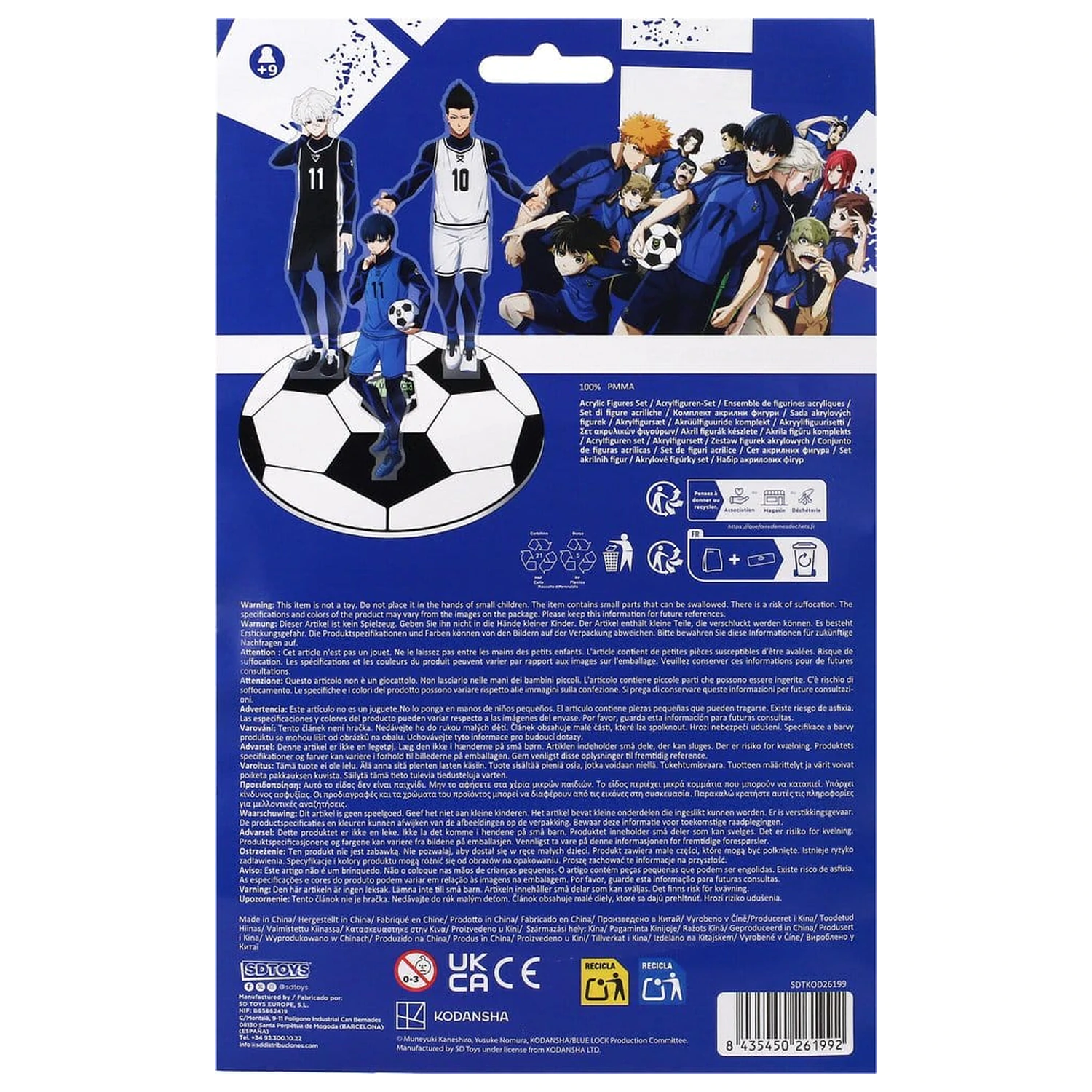 Blue Lock Akrilne figure Set 15 cm fotografija proizvoda