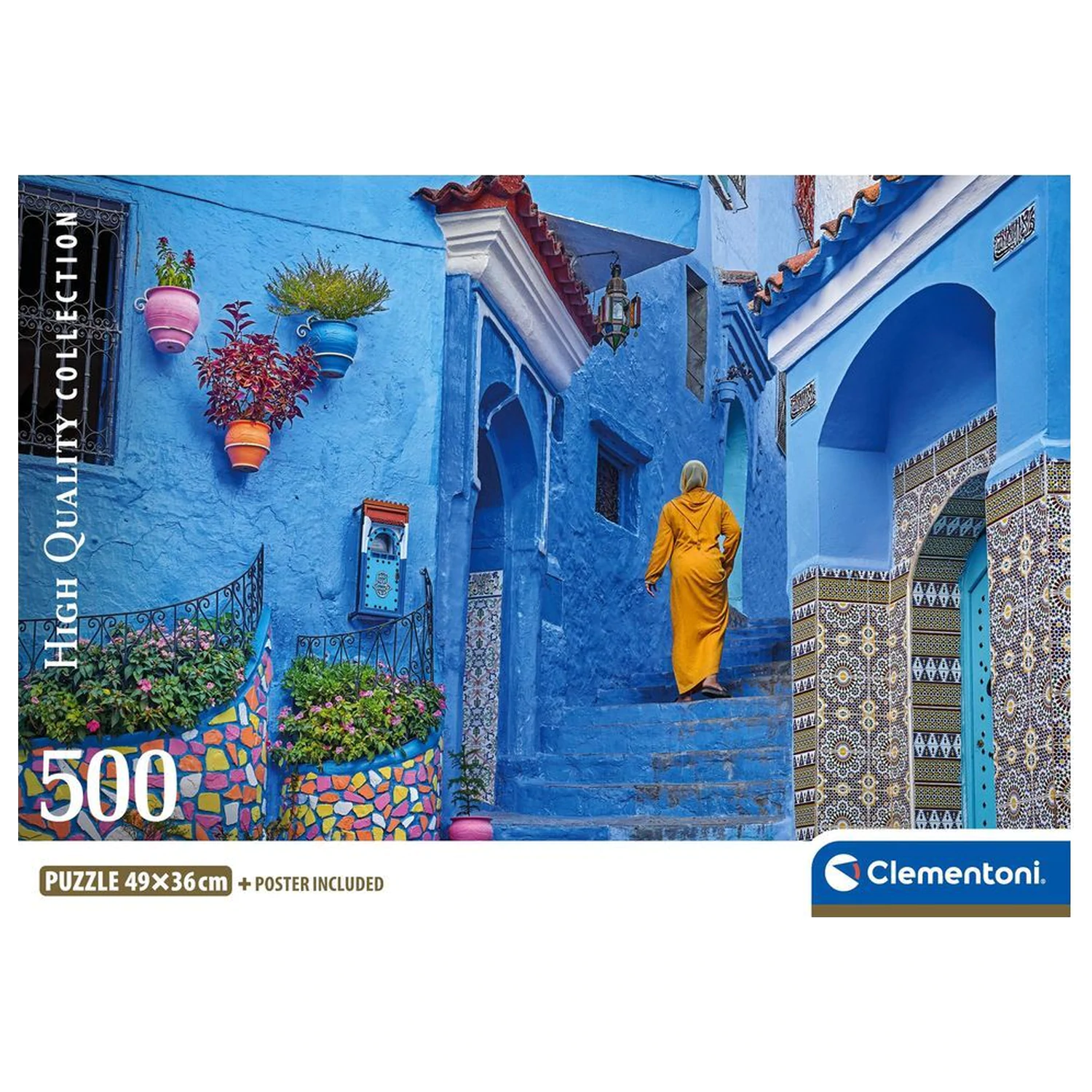 Blue Street Of Chefchaouen slagalica 500 kom. fotografija proizvoda