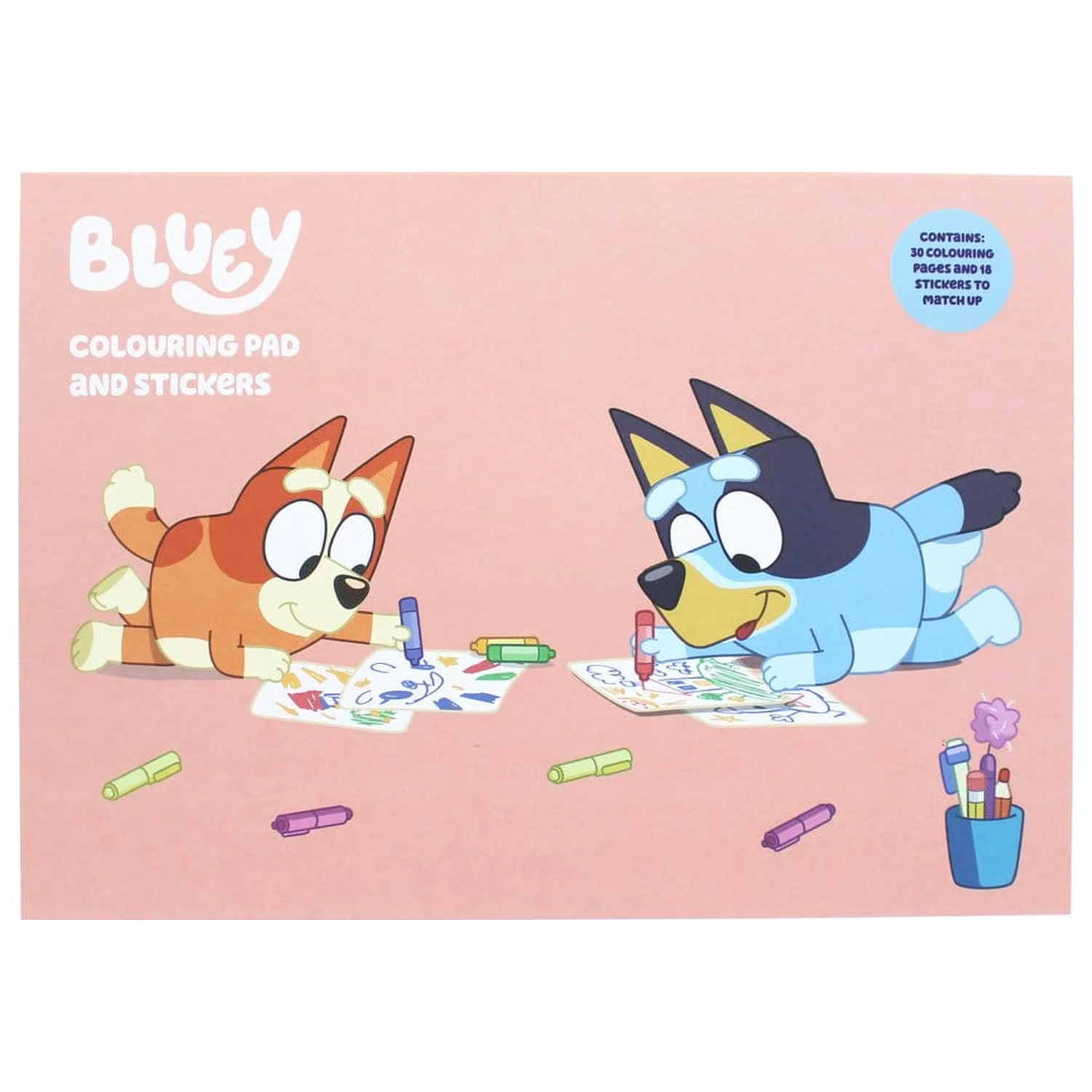 Bluey bojanka A4 i set naljepnica fotografija proizvoda