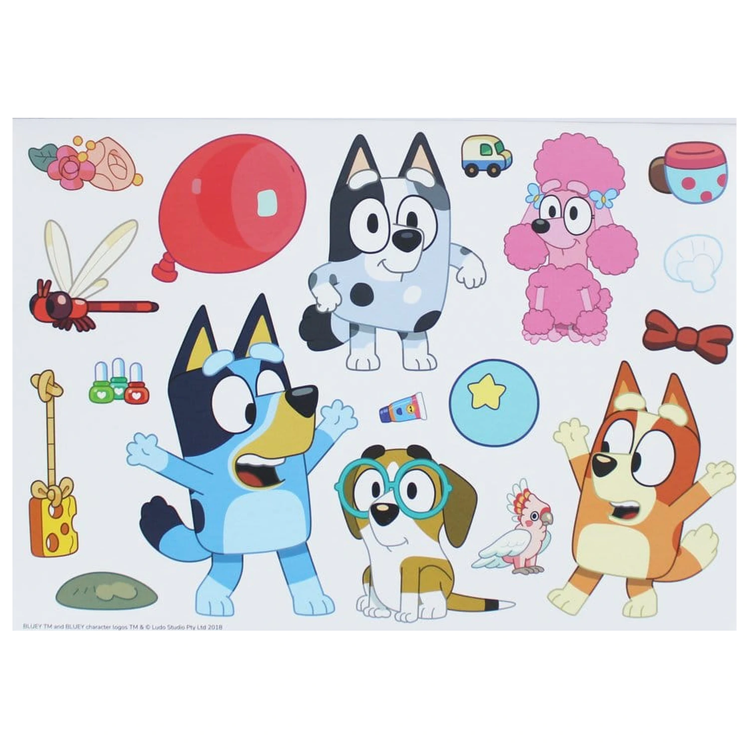 Bluey bojanka A4 i set naljepnica fotografija proizvoda