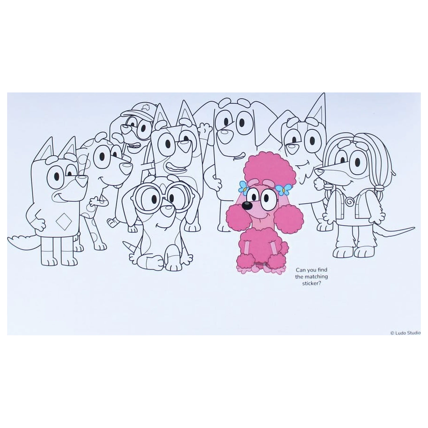 Bluey bojanka A4 i set naljepnica fotografija proizvoda