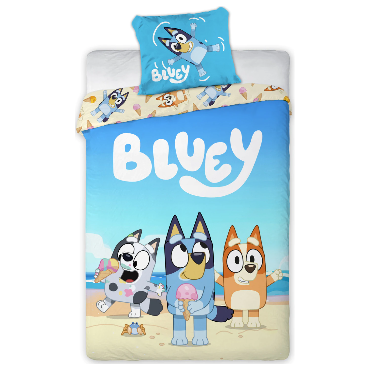 Bluey Beach Day dječja navlaka za poplun fotografija proizvoda