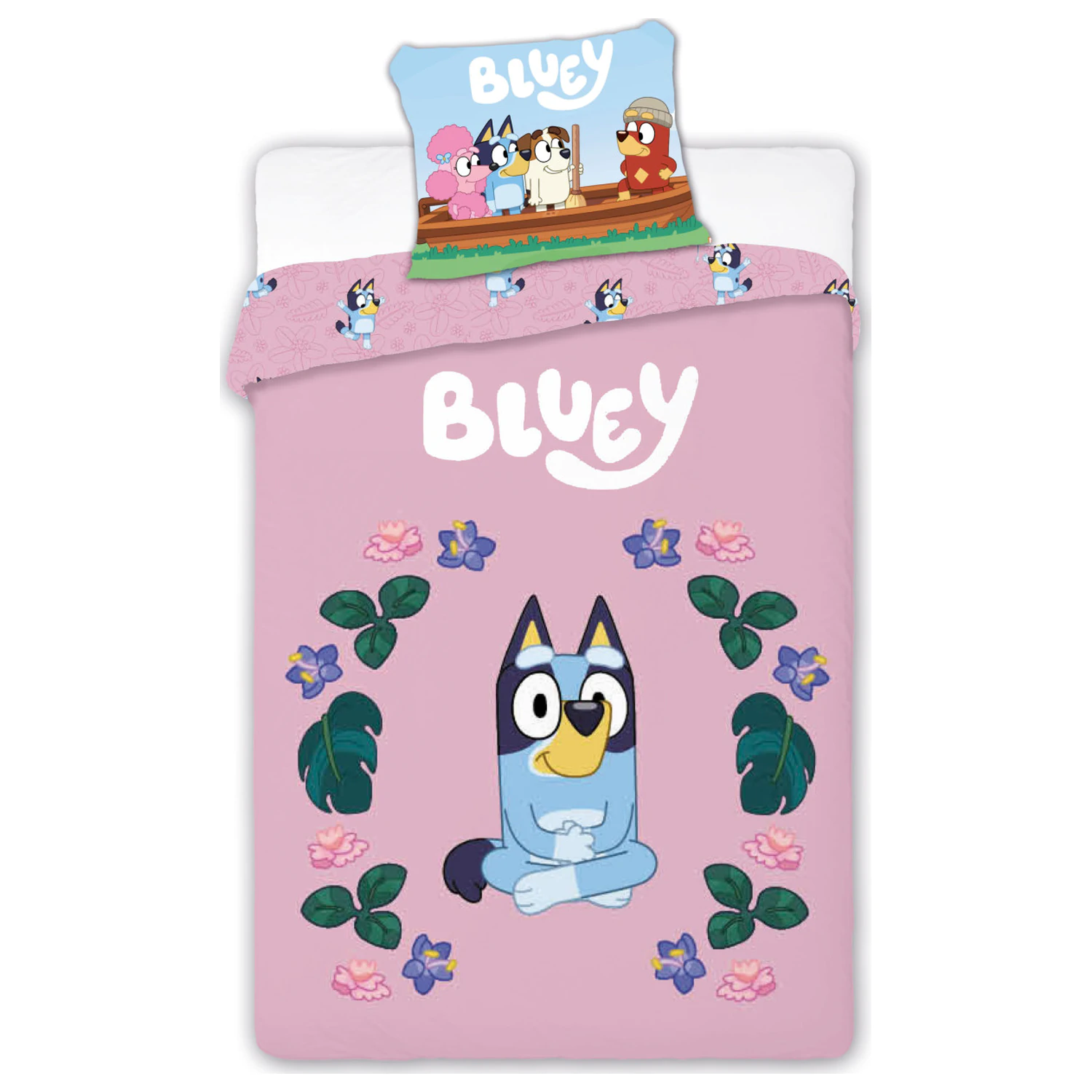 Bluey Blossom Dječja navlaka za poplun za predškolce fotografija proizvoda