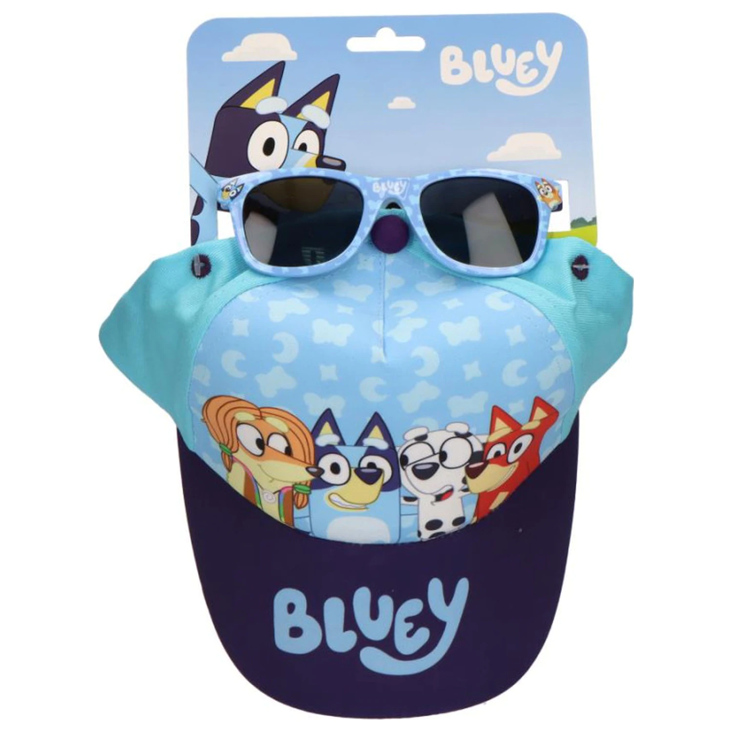 Bluey Blue Team sunčane naočale i set baseball kape fotografija proizvoda