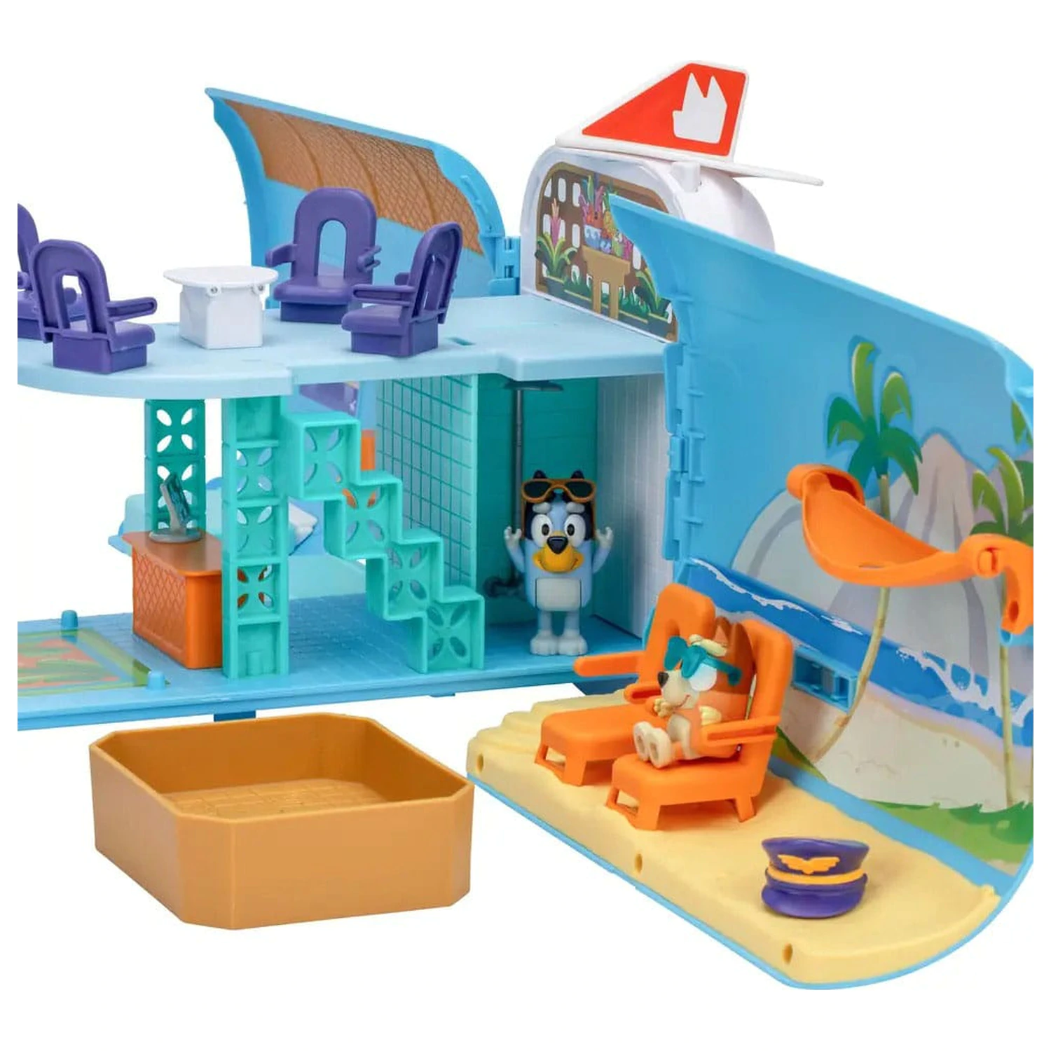 Bluey Mini Figure Playset Bluey Holiday 3u1 Set fotografija proizvoda