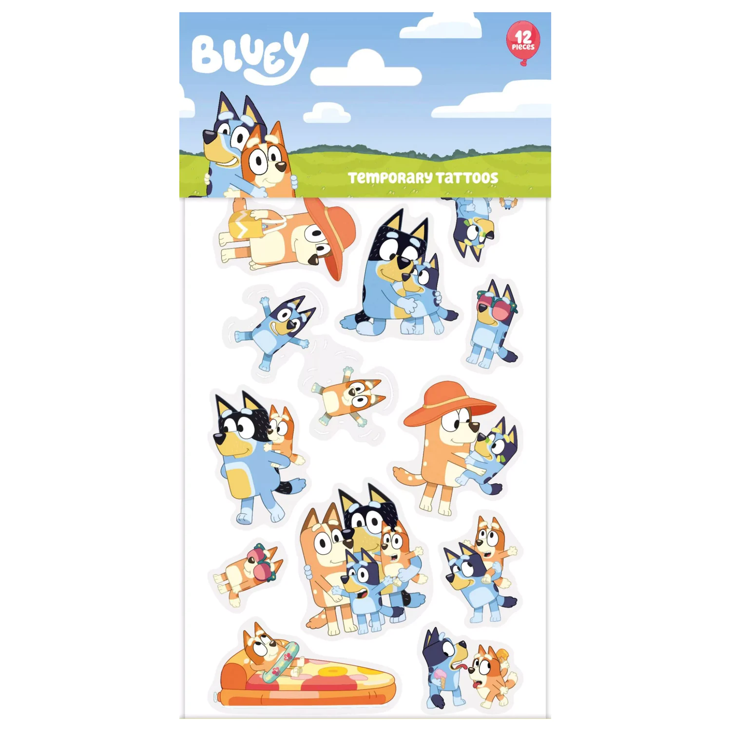 Bluey Chill Tattoo paket od 12 komada fotografija proizvoda