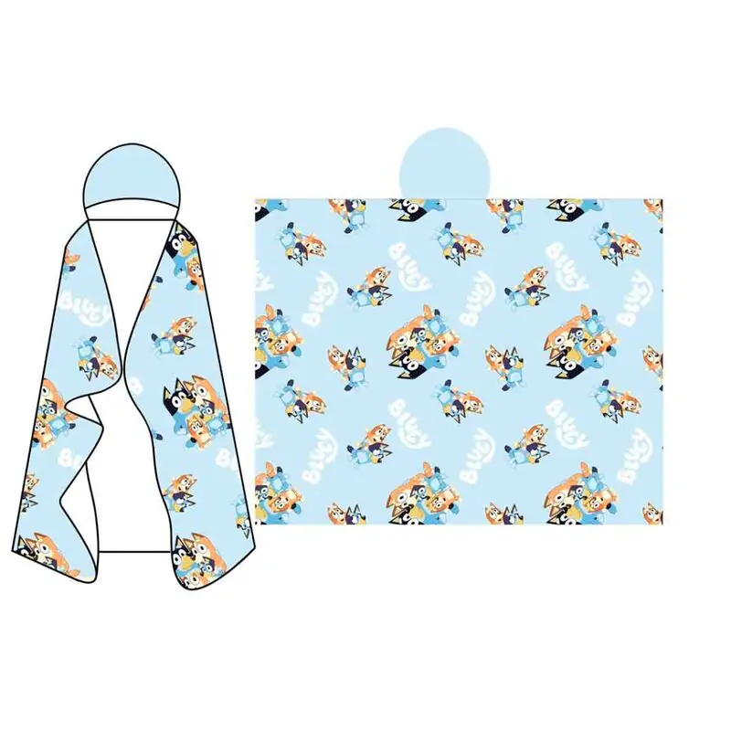 Bluey koraljna deka s kapuljačom 120x150cm fotografija proizvoda