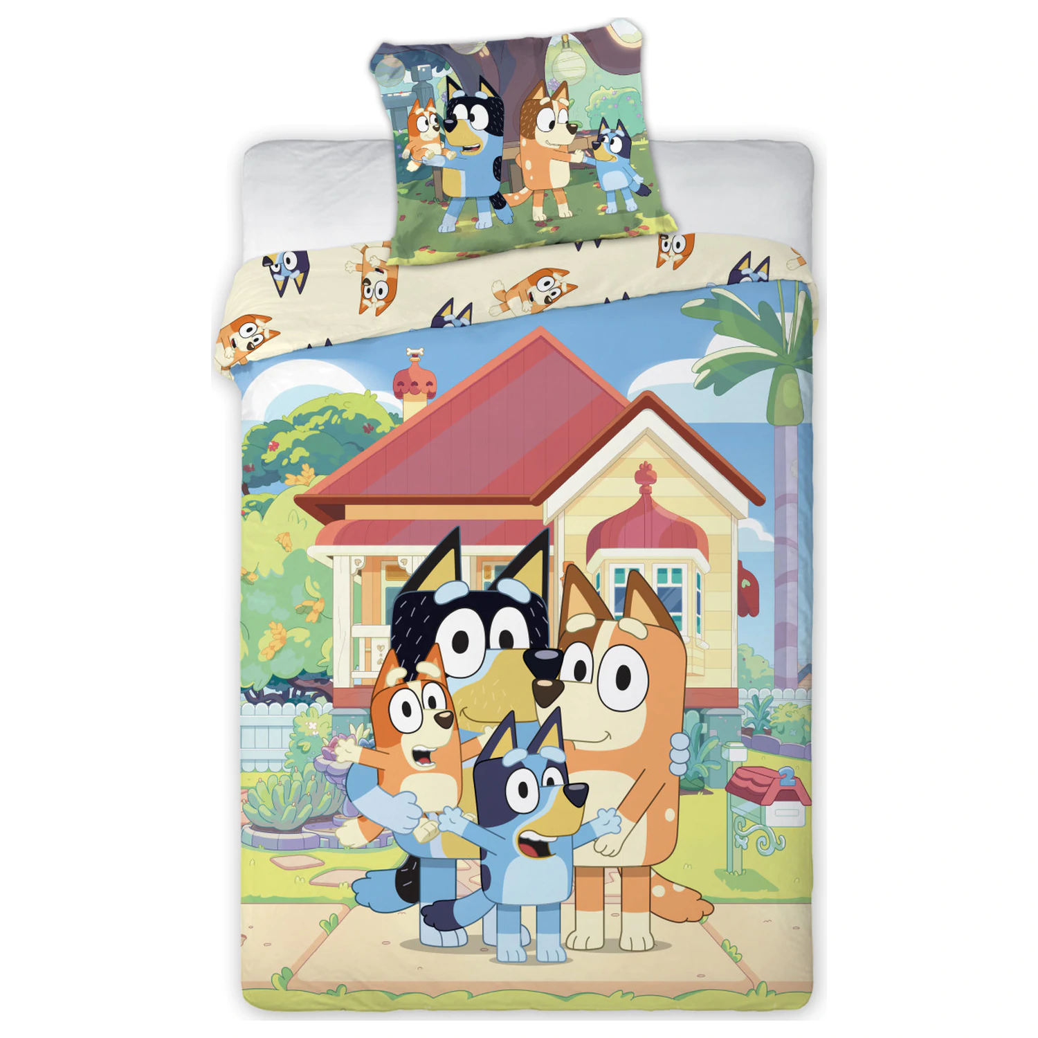 Bluey Family Home dječja, predškolska navlaka za poplun fotografija proizvoda