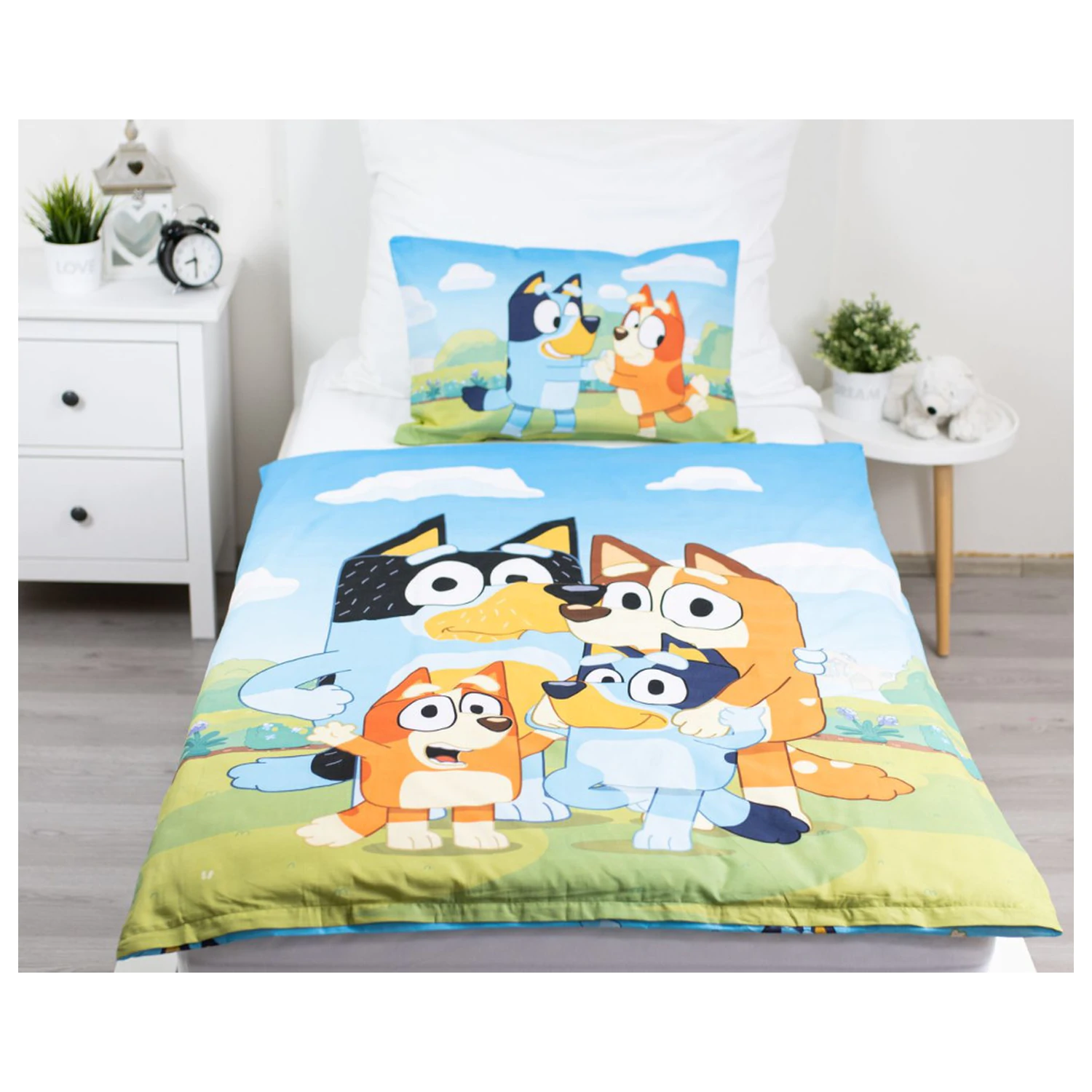 Bluey Happy Family Kids' Preschool Navlaka za poplun Set fotografija proizvoda