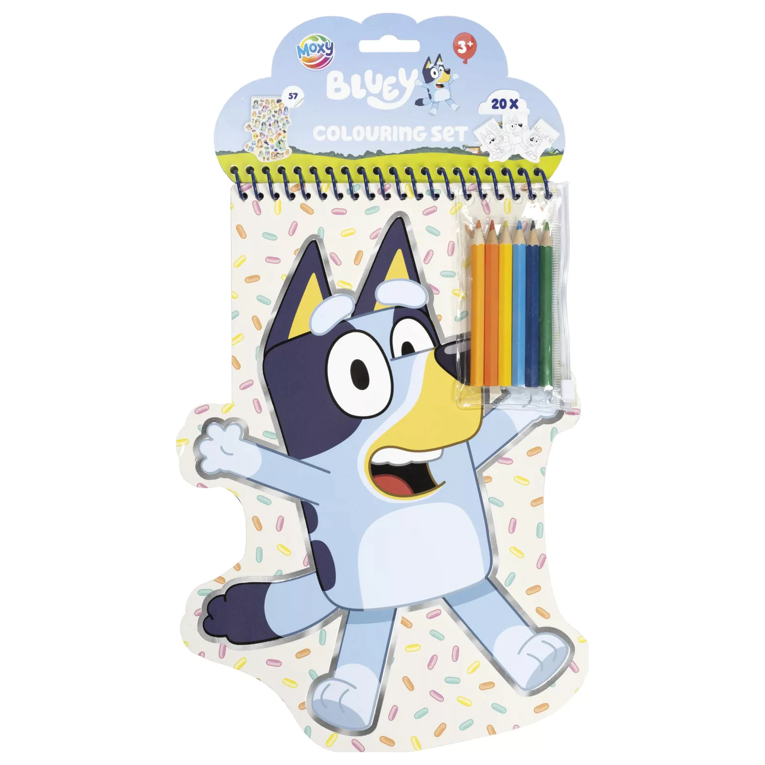 Bluey Happy Shape set za bojanje sa naljepnicama i bojicama fotografija proizvoda