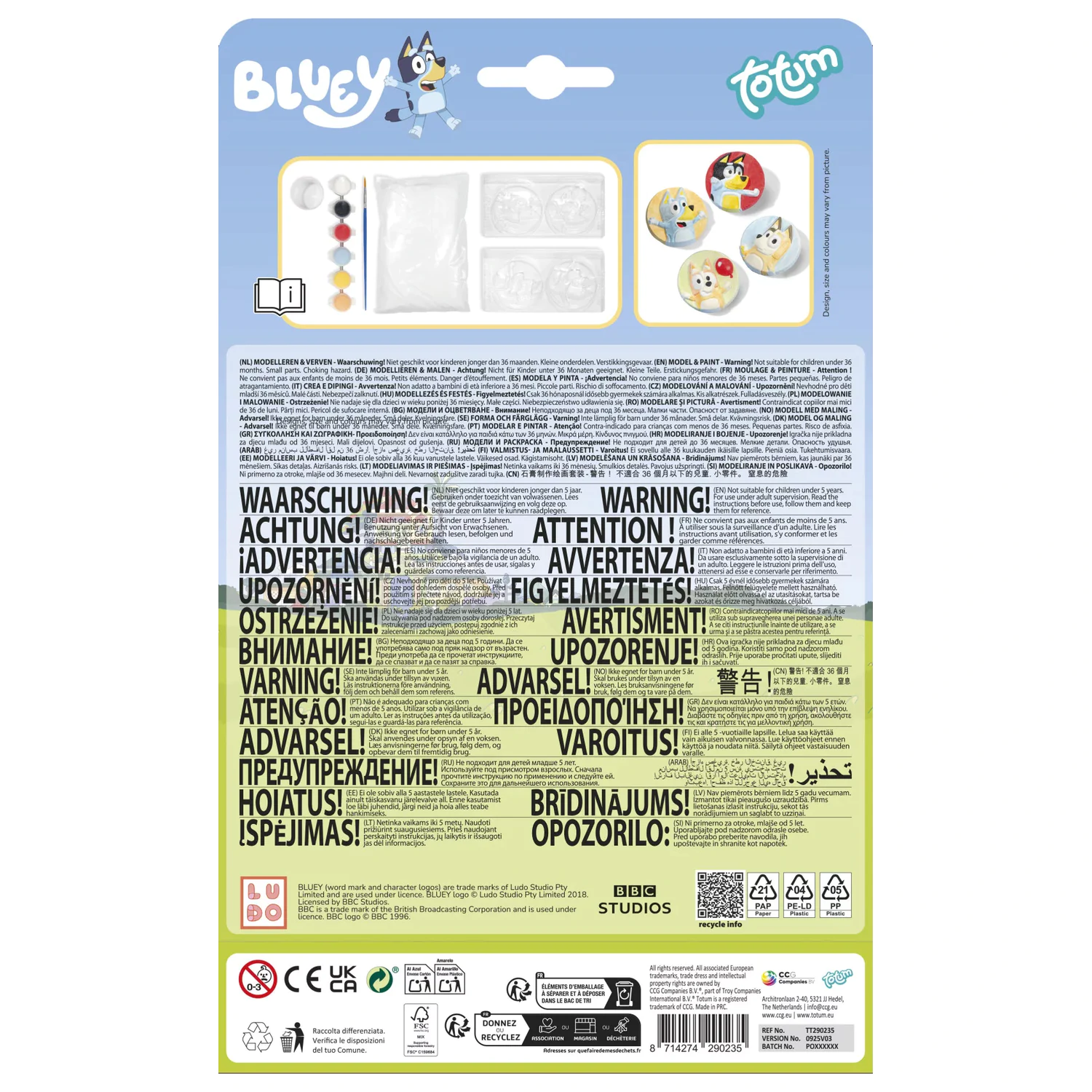Bluey Happy Gipsani odljevni set fotografija proizvoda