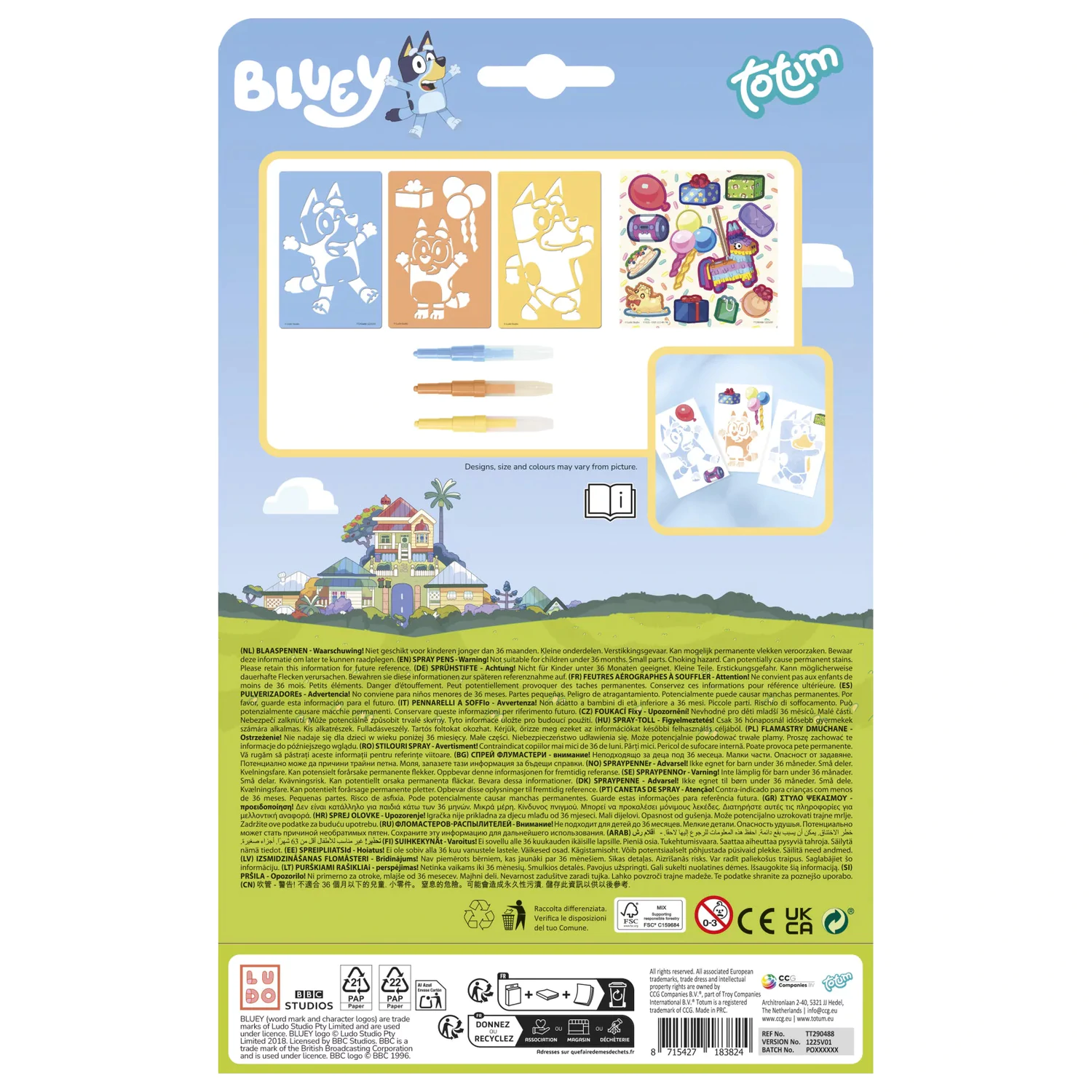Bluey Happy Creative set sa sprej olovkom fotografija proizvoda