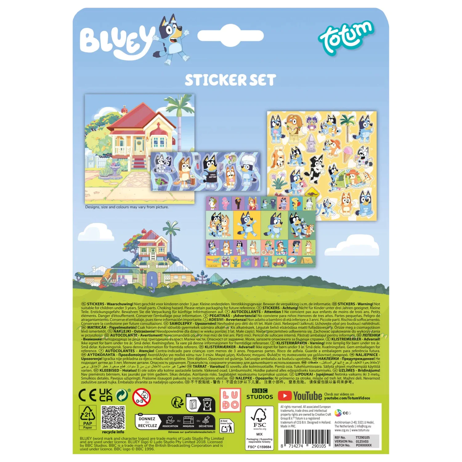 Bluey Kućni set naljepnica fotografija proizvoda