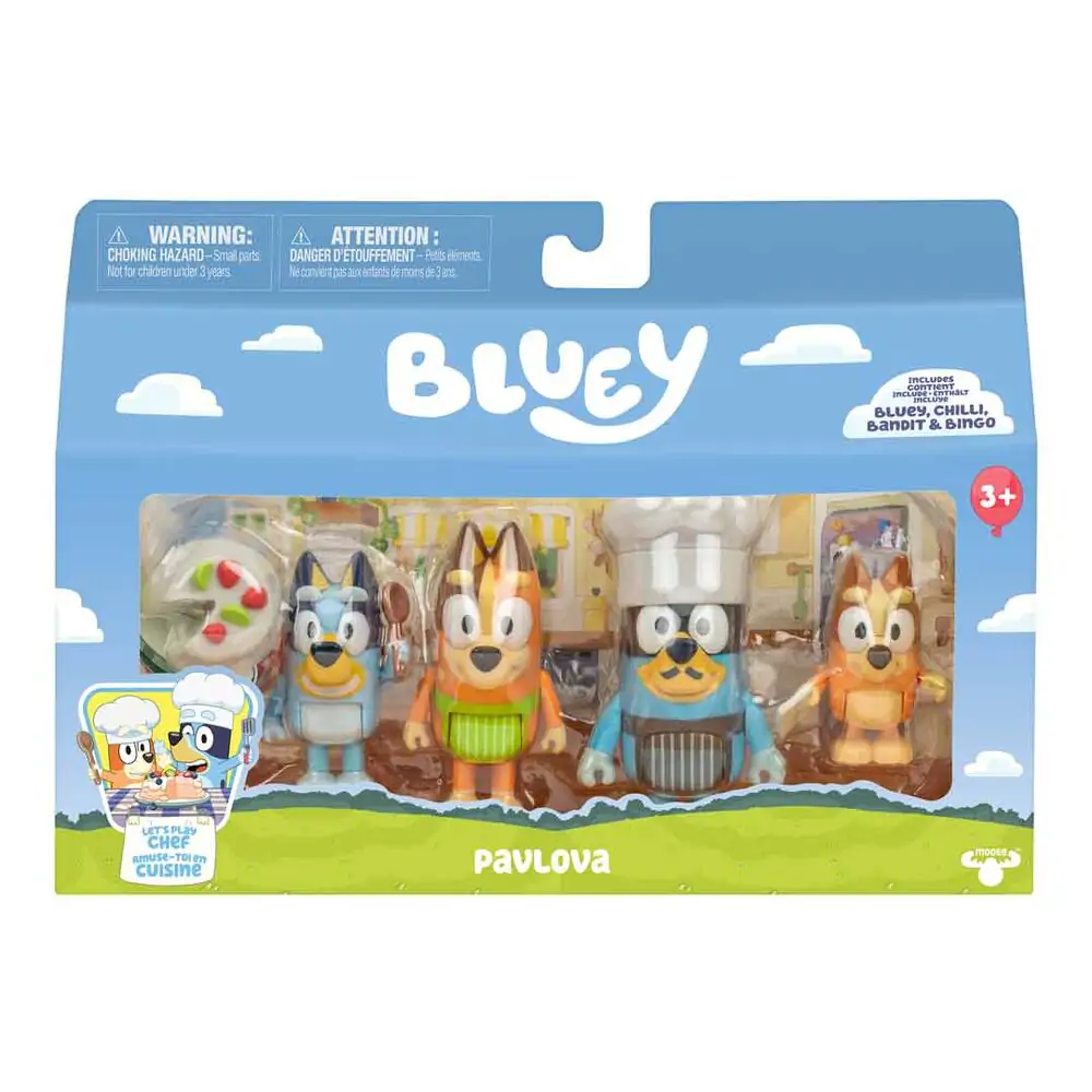 Bluey Lets Play Chef pakiranje 4 figure fotografija proizvoda