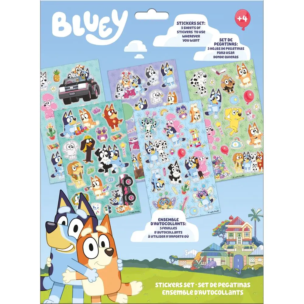 Bluey set naljepnica fotografija proizvoda