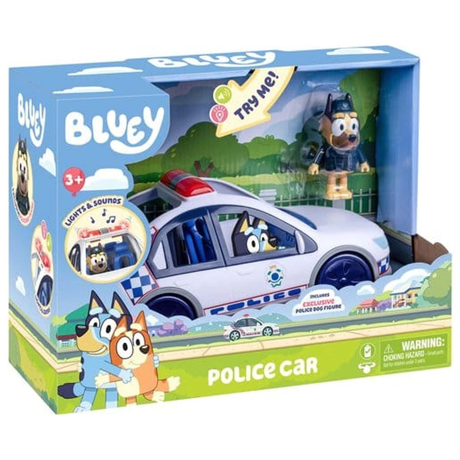 Bluey vozilo policijski auto fotografija proizvoda