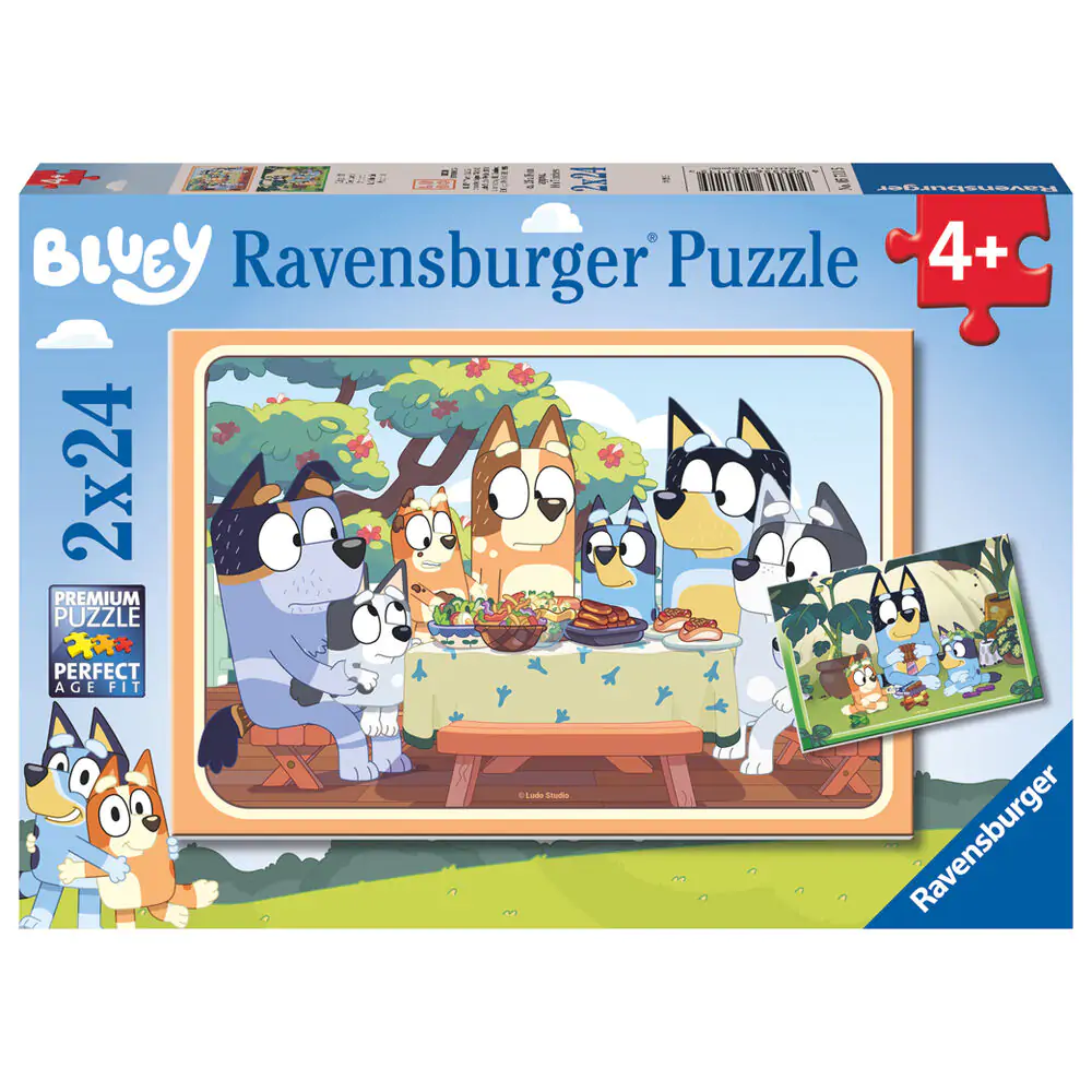 Bluey puzzle 2 x 24 komada fotografija proizvoda