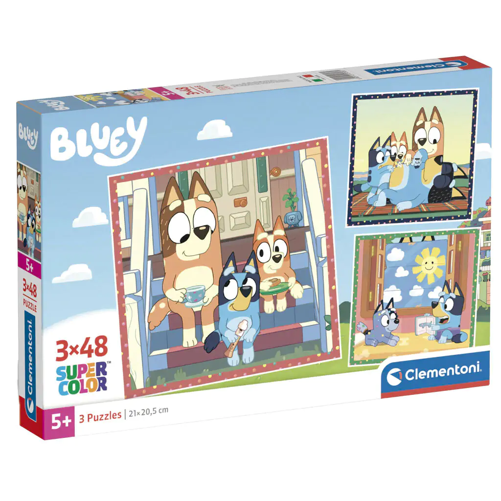 Bluey puzzle 3 x 48 komada fotografija proizvoda