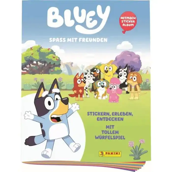 Bluey Spaß mit Freunden Album za kolekcionarske naljepnice *German Version* fotografija proizvoda
