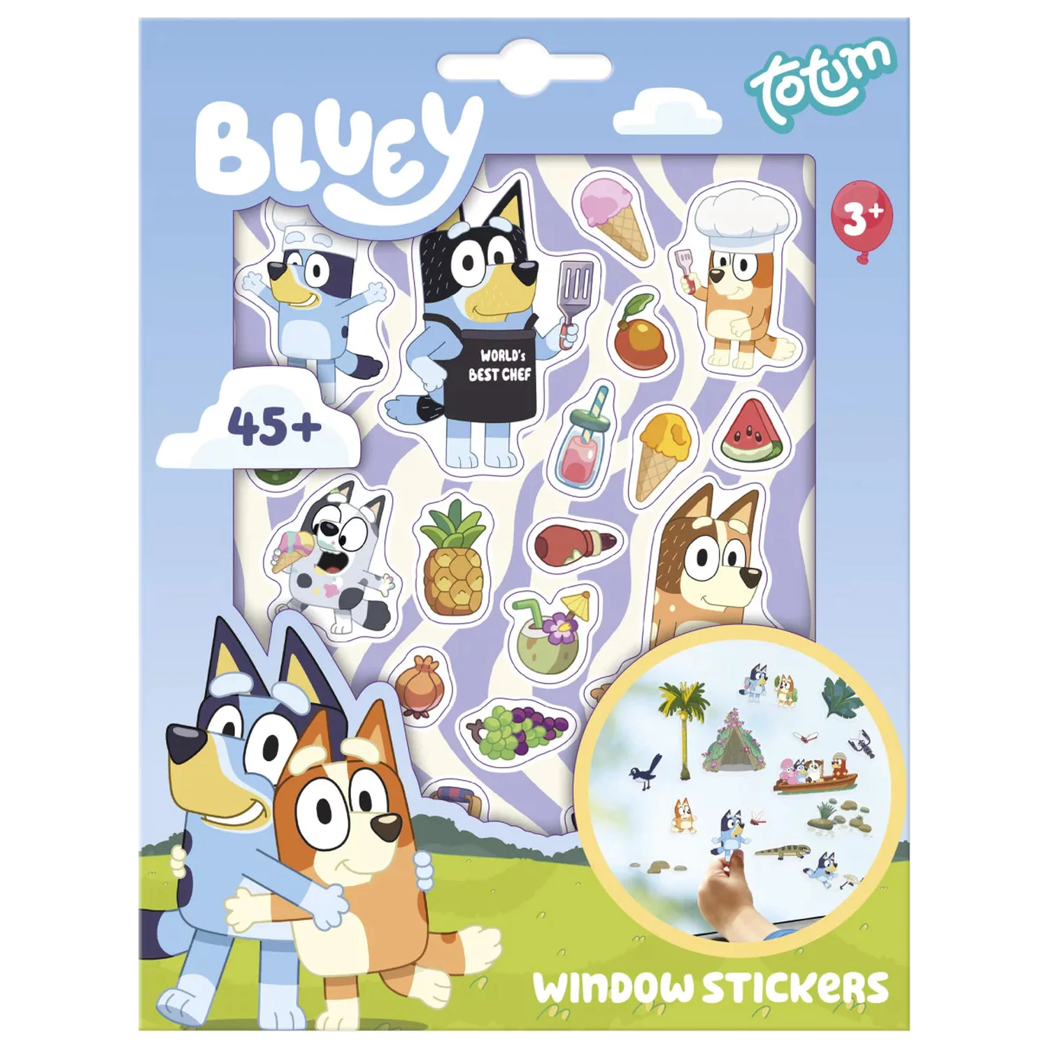 Bluey Ljetni set naljepnica za prozore fotografija proizvoda