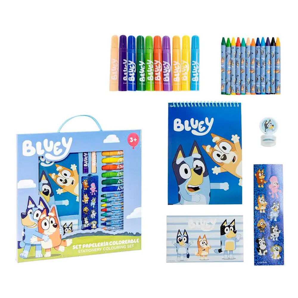 Bluey set za bojanje, uredski materijal fotografija proizvoda