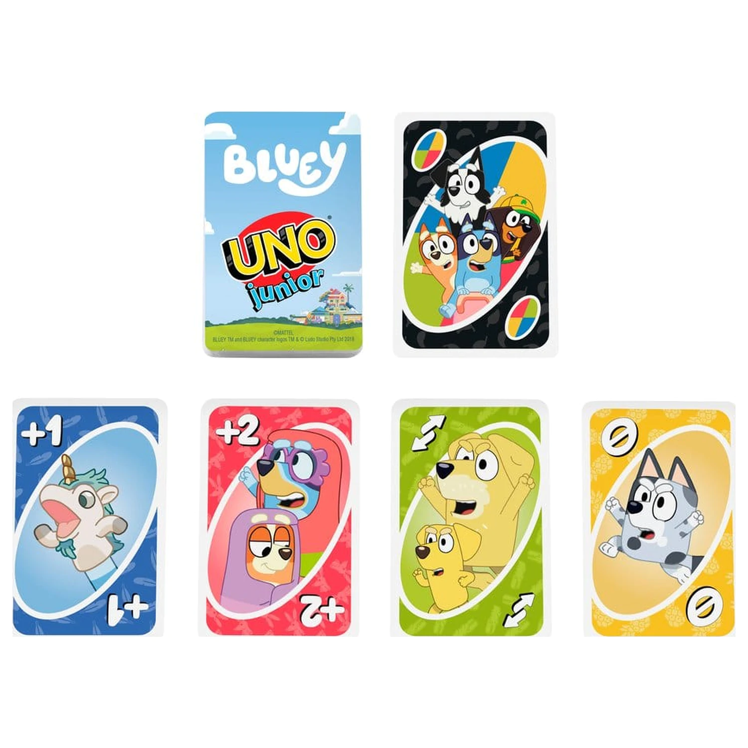 Bluey UNO Junior kartaška igra fotografija proizvoda