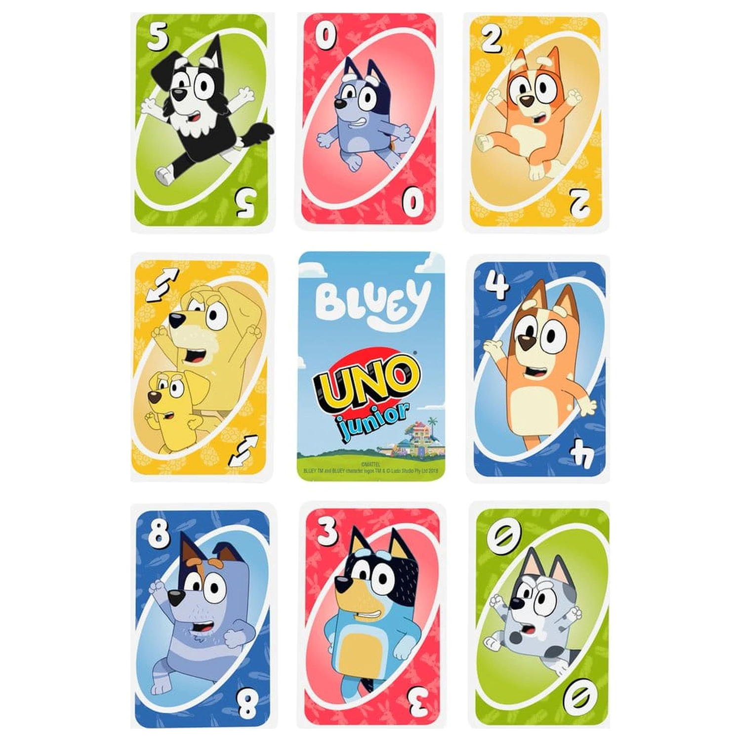 Bluey UNO Junior kartaška igra fotografija proizvoda