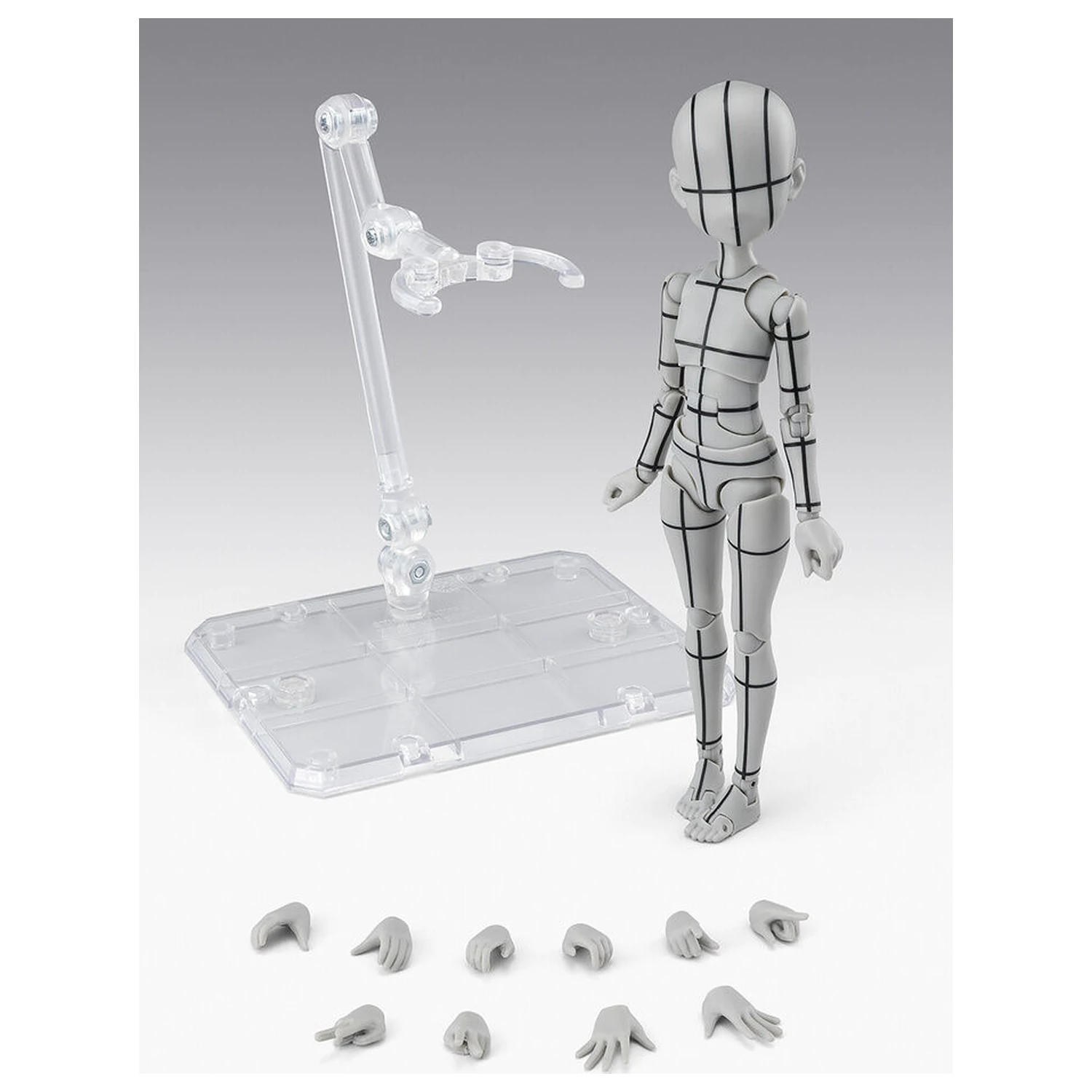 Body Series Body-Chan- Ken Sugimori Edition Wireframe Gray Color Ver. S.H. Figuarts figura 13cm fotografija proizvoda