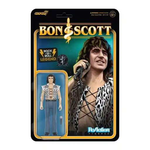 Bon Scott ReAction akcijska figura Wave 02 Bon Scott (Leopard Print) 10 cm fotografija proizvoda