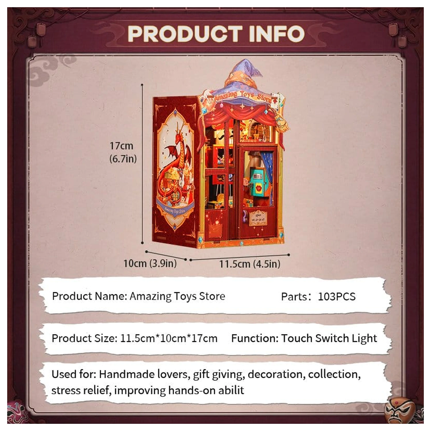 Book Nook Amazing Toy Store 17 x 12 cm fotografija proizvoda