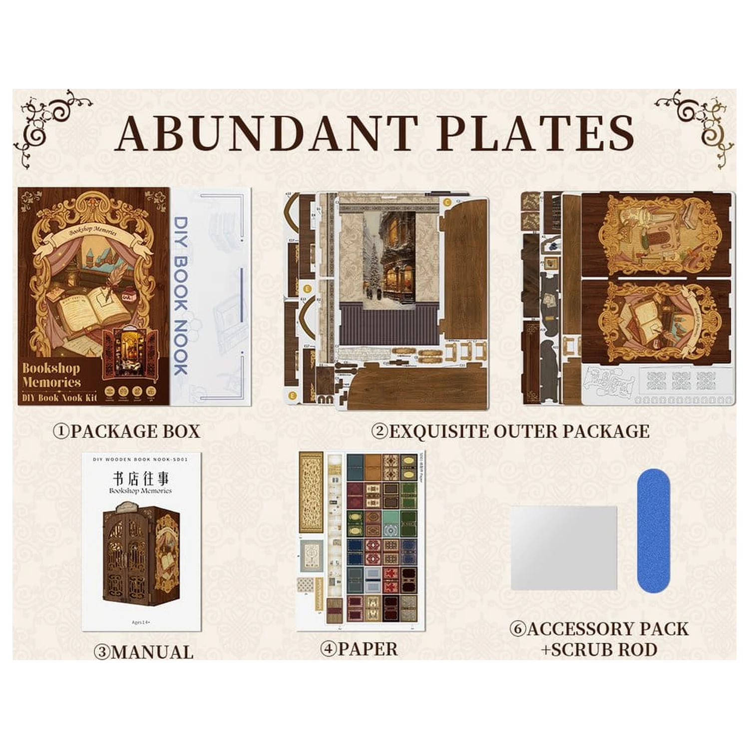 Book Nook Bookshop Memories 17 x 10 cm fotografija proizvoda