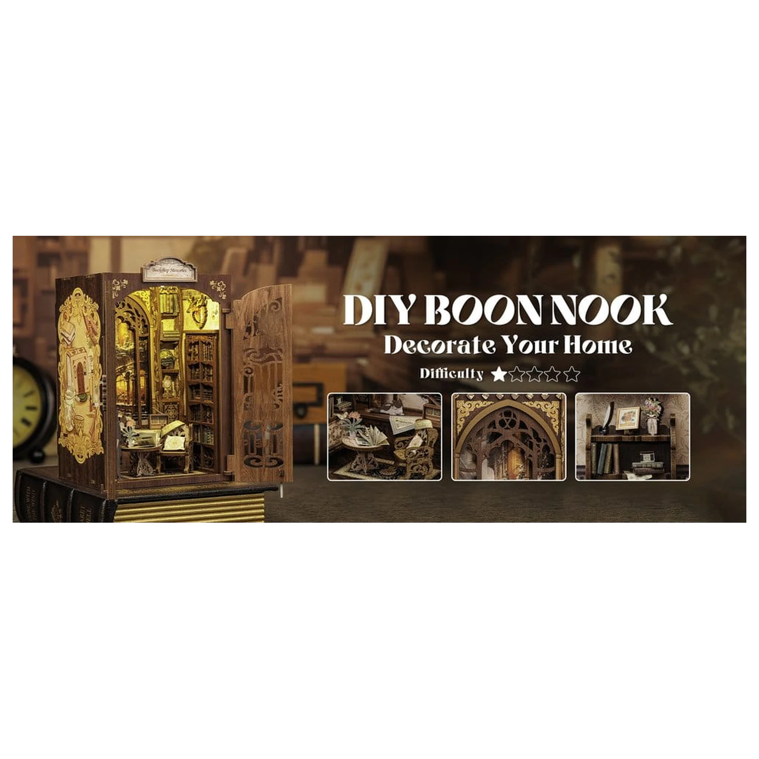 Book Nook Bookshop Memories 17 x 10 cm fotografija proizvoda