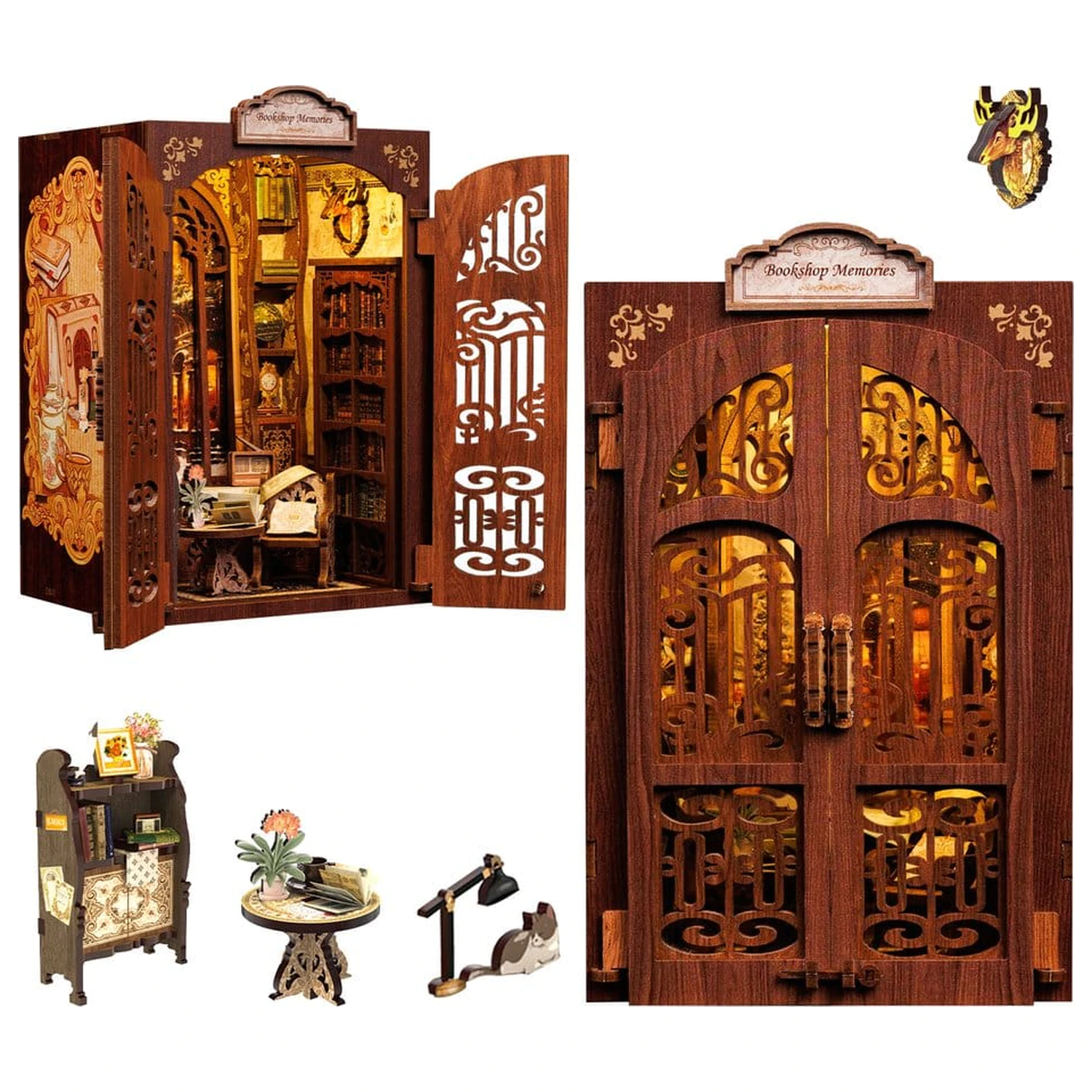 Book Nook Bookshop Memories 17 x 10 cm fotografija proizvoda