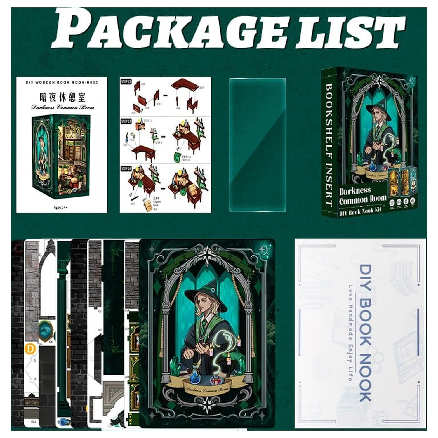 Book Nook Darkness Common Room 23 x 11 cm fotografija proizvoda