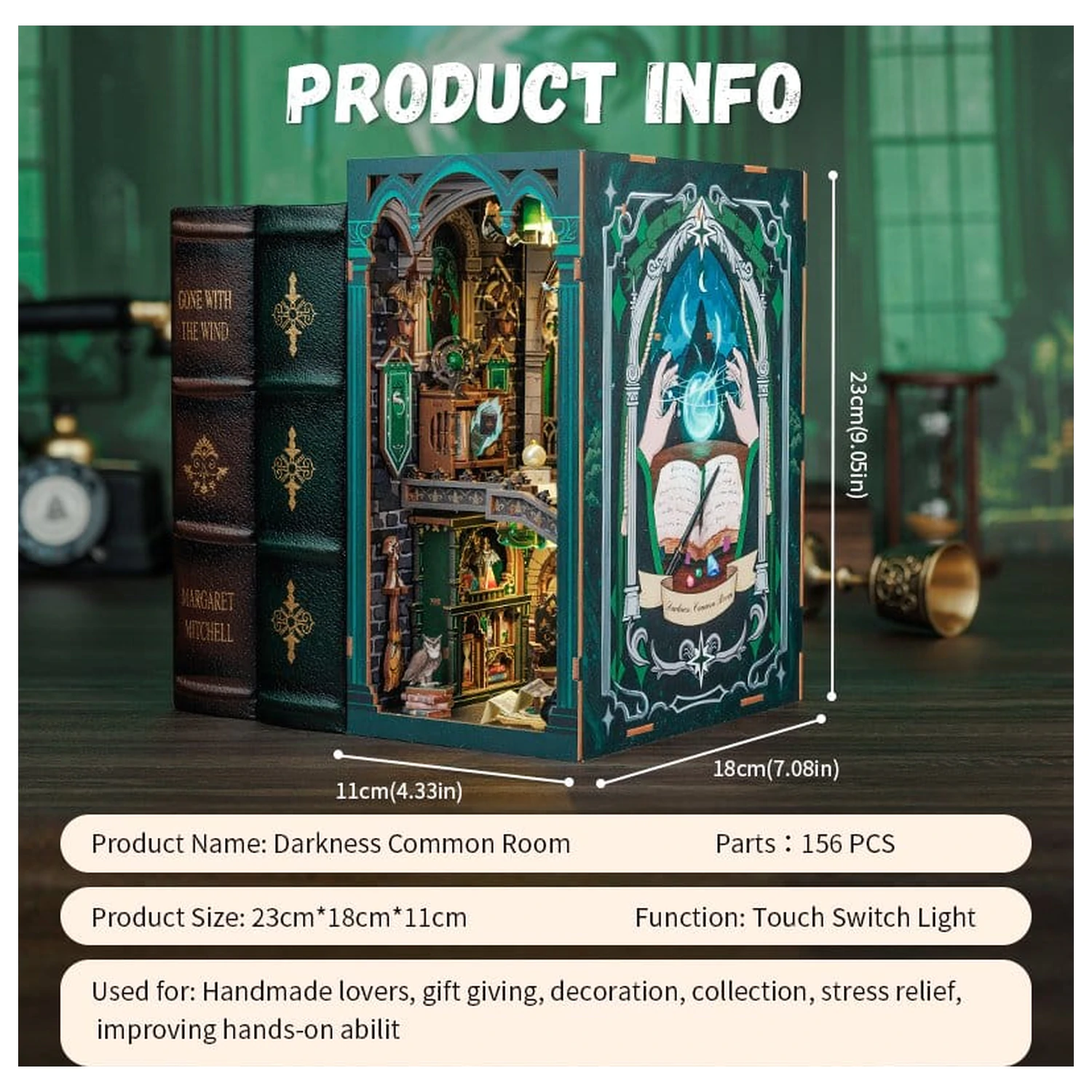 Book Nook Darkness Common Room 23 x 11 cm fotografija proizvoda