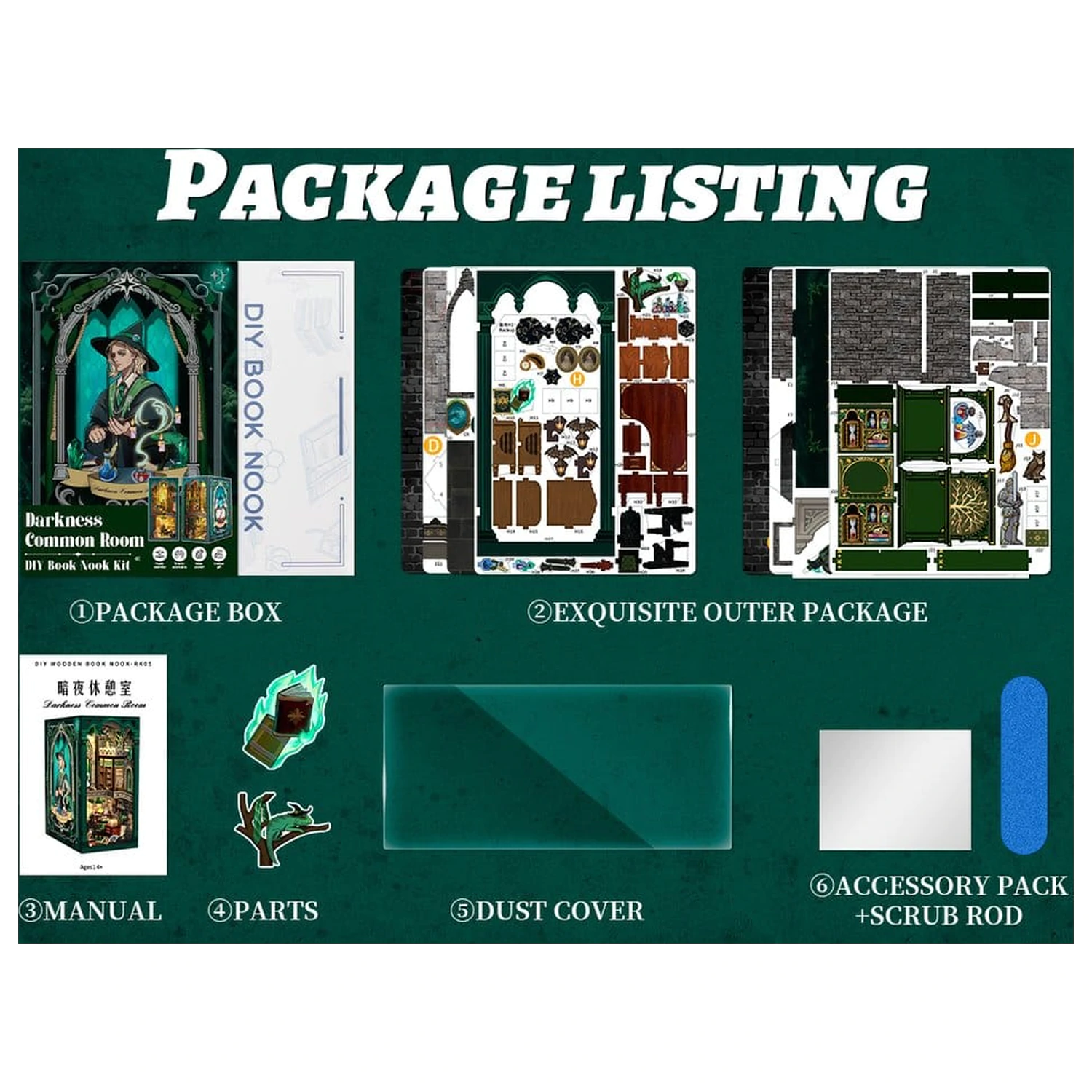 Book Nook Darkness Common Room 23 x 11 cm fotografija proizvoda