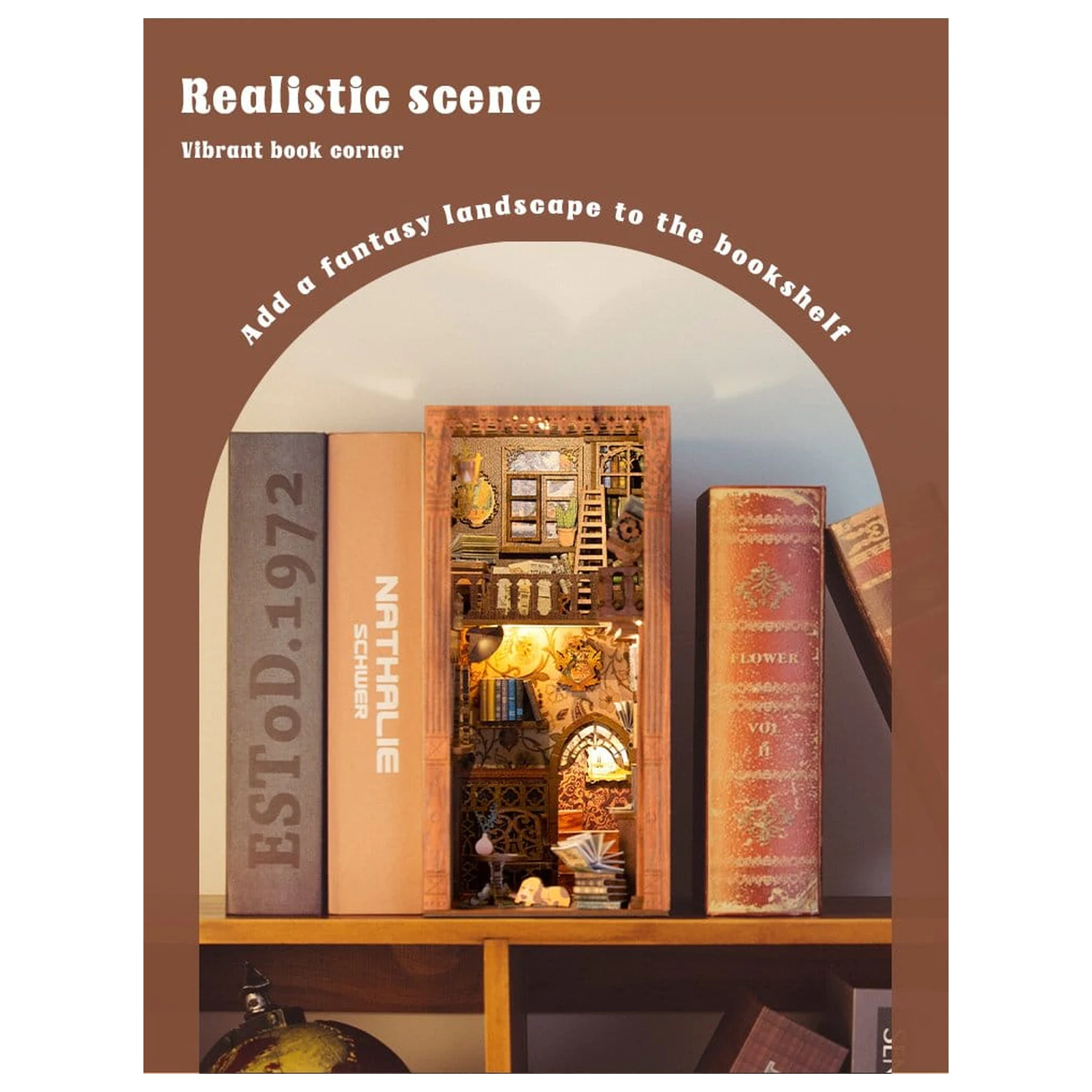 Book Nook Eternal Bookstore 23 x 11 cm fotografija proizvoda
